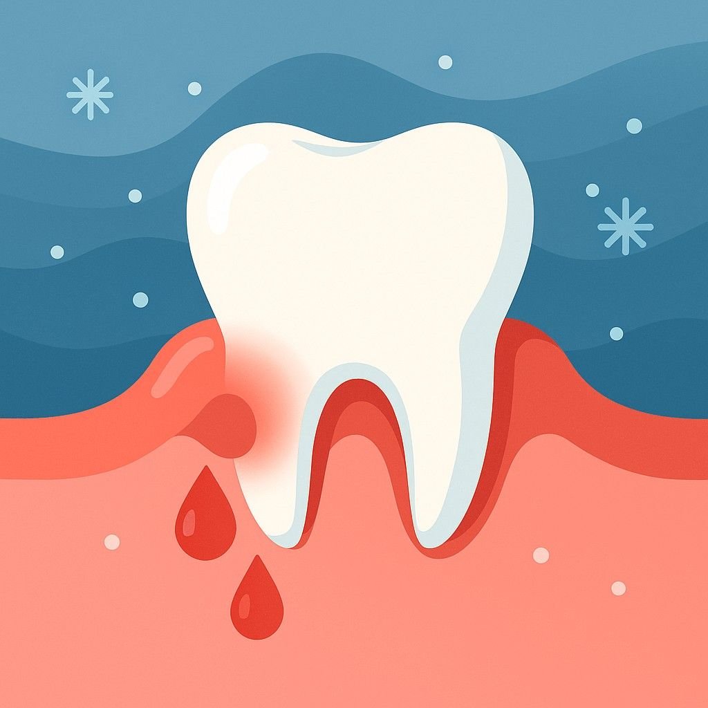 When does gum inflammation become a chronic bacterial problem?