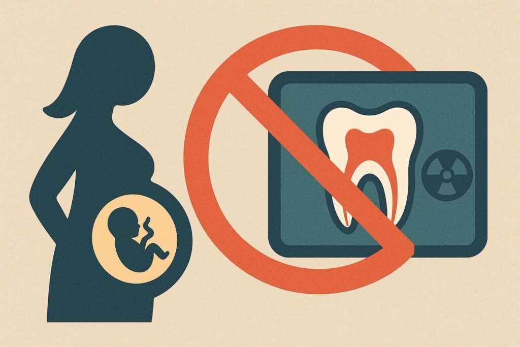 Should pregnant patients avoid dental X-rays during RCT?