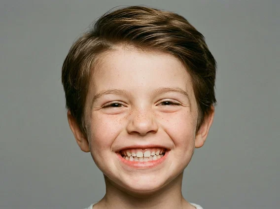 Child with misaligned teeth before treatment-1